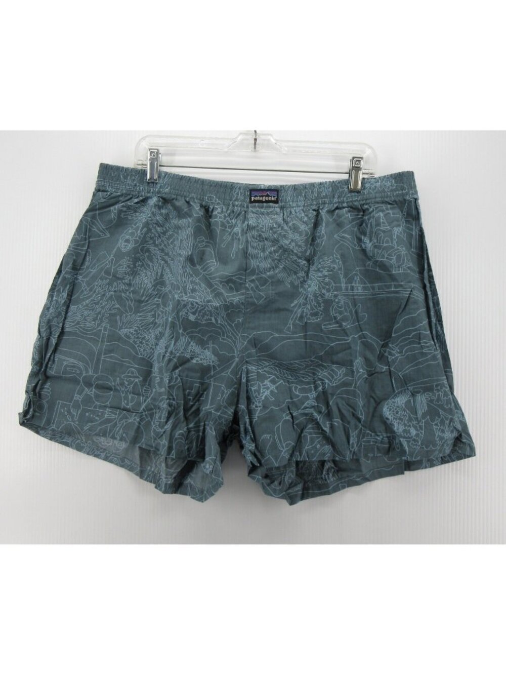 Patagonia Underwear XXL 2008 Boxer Shorts Adventure AOP Organic NWOT